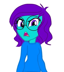 Size: 713x812 | Tagged: safe, artist:aquaseasplash, derpibooru import, oc, oc only, oc:aqua splash, equestria girls, clothes, equestria girls-ified, glasses, solo, sweater