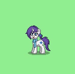 Size: 393x389 | Tagged: safe, derpibooru import, oc, oc only, oc:ivory, alternate universe, clothes, pixel art, pony town, scarf, solo, ultimare universe