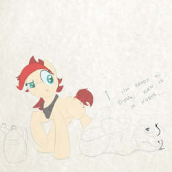 Size: 1200x1200 | Tagged: safe, artist:anonymous, derpibooru import, oc, oc only, oc:red pone (8chan), oc:sketchy, oc:sketchy (8chan), /pone/, 8chan, apology, bandana, confused, context is for the weak, context needed, cyoa:sketchy, dialogue, text