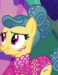 Size: 443x572 | Tagged: safe, derpibooru import, screencap, trapeze star, pony, viva las pegasus, cropped, lip bite