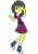 Size: 3500x5000 | Tagged: safe, artist:razethebeast, derpibooru import, oc, oc only, oc:pauly sentry, equestria girls, absurd resolution, clothes, converse, crystal prep academy, crystal prep academy uniform, crystal prep shadowbolts, equestria girls-ified, one eye closed, raised leg, school uniform, shoes, simple background, skirt, sneakers, solo, transparent background, wink