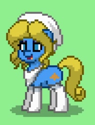 Size: 451x589 | Tagged: safe, derpibooru import, ponified, pony town, smurfette, smurfs, solo