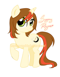 Size: 600x768 | Tagged: safe, artist:raincatme, derpibooru import, oc, oc only, oc:sugary rhyme, pony, unicorn, solo