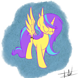 Size: 900x900 | Tagged: safe, artist:eat-at-eriks, derpibooru import, oc, oc only, alicorn, pony, solo