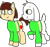 Size: 411x385 | Tagged: safe, artist:itspeppertime, derpibooru import, asriel dreemurr, chara, ponified, spoilers for another series, undertale