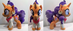 Size: 1024x436 | Tagged: safe, artist:plushypuppy, derpibooru import, saffron masala, spice up your life, irl, photo, plushie, solo