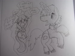 Size: 4608x3456 | Tagged: safe, artist:chibidashie, derpibooru import, oc, oc:little blue sailor, absurd resolution, england, hetalia, monochrome, newbie artist training grounds, ponified, ponysona, traditional art