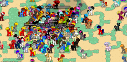 Size: 1425x703 | Tagged: safe, derpibooru import, oc, oc only, afk, afk party, cursed soldiers, polish, pony town, xd