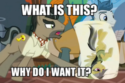 Size: 978x648 | Tagged: safe, derpibooru import, edit, edited screencap, screencap, daring do, doctor caballeron, stranger than fan fiction, bedroom eyes, body pillow, caption, daballeron, daring daki, female, image macro, male, meme, shipping, straight