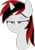 Size: 752x1063 | Tagged: safe, artist:kruk98, derpibooru import, oc, oc only, oc:blackjack, pony, unicorn, fallout equestria, fallout equestria: project horizons, bust, drunk, fanfic, fanfic art, female, horn, mare, portrait, simple background, solo, transparent background, watermark