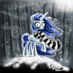 Size: 2126x2126 | Tagged: safe, artist:deathcutlet, derpibooru import, oc, oc only, pony, unicorn, clothes, corpse bride, female, mare, scarf, solo, style emulation, tim burton