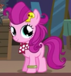 Size: 296x317 | Tagged: safe, derpibooru import, screencap, strawberry parchment, pony, stranger than fan fiction