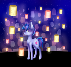 Size: 1024x959 | Tagged: safe, artist:nelly250, derpibooru import, oc, oc only, lantern, offspring, paper lantern, parent:flash sentry, parent:twilight sparkle, parents:flashlight, solo