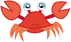 Size: 1000x600 | Tagged: safe, artist:cheezedoodle96, derpibooru import, crab, ppov, .svg available, animal, reaction image, sad, simple background, skuttles the crab, solo, svg, transparent background, vector