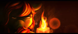 Size: 1252x545 | Tagged: safe, artist:tangomangoes, derpibooru import, oc, oc only, oc:tango, candle, crying, solo