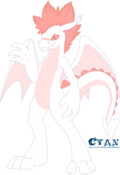 Size: 736x1076 | Tagged: safe, artist:cyan_chess, derpibooru import, fizzle, dragon, blushing, solo, teenaged dragon