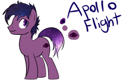 Size: 3300x2200 | Tagged: safe, artist:bravefleet, derpibooru import, oc, oc only, oc:apollo flight, galaxy mane, reference sheet, solo