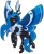 Size: 606x741 | Tagged: safe, artist:lacedharlot, derpibooru import, oc, oc only, oc:moxithya, changeling, hybrid, moth, mothling, mothpony, original species, blue changeling, female, simple background, solo, species swap, transparent background