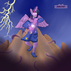 Size: 3000x3000 | Tagged: safe, artist:pdude, twilight sparkle, twilight sparkle (alicorn), alicorn, anthro, magic