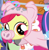 Size: 283x290 | Tagged: safe, derpibooru import, screencap, apple bloom, pony, one bad apple, animal costume, clothes, costume, cropped, outfit catalog, pig costume, solo