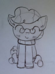 Size: 720x960 | Tagged: safe, artist:thefanficfanpony, derpibooru import, svengallop, clothes, cute, sketch, svenabetes, sweater