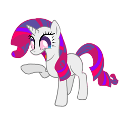 Size: 1152x1152 | Tagged: safe, artist:motownwarrior01, derpibooru import, oc, oc only, oc:enchantment, pony, unicorn, female, implied pinkie pie, implied rarity, implied twilight sparkle, mare, recolor, simple background, solo, transparent background, wat