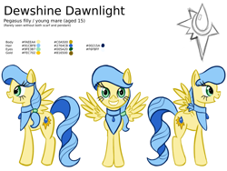 Size: 1280x960 | Tagged: safe, artist:cybersquirrel, oc, oc only, oc:dewshine dawnlight, pegasus, pony, female, reference sheet, solo