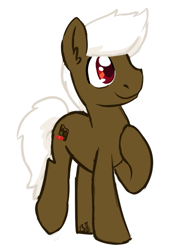 Size: 671x928 | Tagged: safe, artist:bloodorangepancakes, derpibooru import, oc, oc only, oc:cherry cordial, earth pony, pony, male, solo, stallion