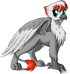 Size: 924x978 | Tagged: safe, artist:sirzi, derpibooru import, oc, oc only, oc:up1ter, griffon, female, paws, simple background, solo, transparent background