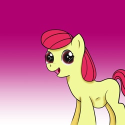 Size: 1280x1280 | Tagged: safe, artist:littlebrony, derpibooru import, apple bloom, blank flank, pregnant, solo