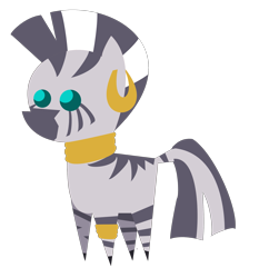 Size: 2365x2541 | Tagged: safe, artist:ii-art, derpibooru import, zecora, zebra, pointy ponies, simple background, solo, transparent background