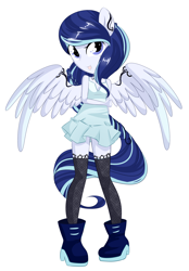 Size: 3000x4320 | Tagged: safe, artist:xsidera, derpibooru import, oc, oc only, equestria girls, ponied up, solo