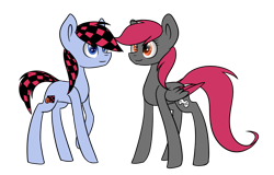 Size: 1024x654 | Tagged: safe, artist:despotshy, derpibooru import, oc, oc only, earth pony, pegasus, pony, simple background, transparent background