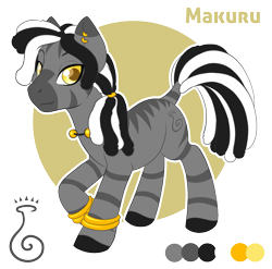 Size: 963x950 | Tagged: safe, artist:peridotkitty, derpibooru import, oc, oc only, oc:makuru, zebra, commission, looking at you, solo