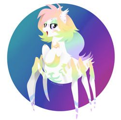 Size: 2019x2000 | Tagged: safe, artist:va1ly, derpibooru import, oc, oc only, oc:prism heart, drider, monster pony, original species, spiderpony, solo