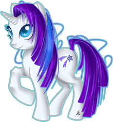 Size: 1983x2133 | Tagged: dead source, safe, artist:ladyamaltea, derpibooru import, glory, pony, unicorn, g1, female, g1 to g4, generation leap, mare, solo