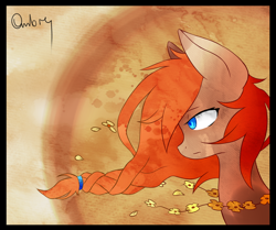 Size: 800x668 | Tagged: safe, artist:akiiri, derpibooru import, oc, oc only, flower, windswept mane