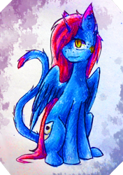 Size: 600x852 | Tagged: safe, artist:akiiri, derpibooru import, oc, oc only, alicorn, cat, pony, alicorn oc