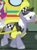 Size: 416x560 | Tagged: safe, derpibooru import, screencap, pinot noir, shiraz, silver berry, earth pony, pony, made in manehattan, background pony, blurry, low quality, male, poor resolution, solo focus, stallion, taxi, unnamed pony