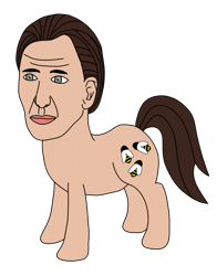 Size: 1000x1276 | Tagged: artist needed, safe, derpibooru import, 1000 hours in ms paint, human head pony, ms paint, nicolas cage, perfection, ponified, solo, wat