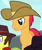 Size: 252x300 | Tagged: safe, derpibooru import, screencap, bandana baldwin, high stakes, earth pony, pony, appleoosa's most wanted, angry, appleloosa resident, background pony, cowboy hat, cropped, hat, male, solo focus, stallion, unnamed pony