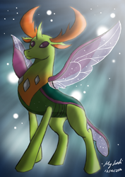 Size: 2480x3508 | Tagged: safe, artist:milynh83, derpibooru import, thorax, changedling, changeling, to where and back again, king thorax, solo