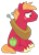 Size: 1500x2091 | Tagged: safe, artist:sketchmcreations, derpibooru import, big macintosh, earth pony, pony, where the apple lies, :s, male, simple background, sitting, solo, stallion, teenage big macintosh, transparent background, vector, wavy mouth, worried