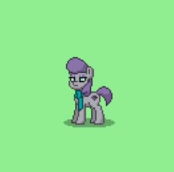 Size: 393x389 | Tagged: safe, derpibooru import, maud pie, clothes, pixel art, pony town, scarf, solo, wrong cutie mark