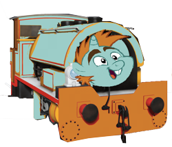 Size: 1038x892 | Tagged: safe, derpibooru import, snips, pony, ponified, simple background, thomas the tank engine