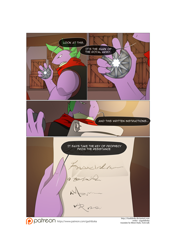 Size: 3541x5016 | Tagged: safe, artist:gashiboka, derpibooru import, spike, dragon, comic:recall the time of no return, comic, older, older spike, patreon, patreon logo