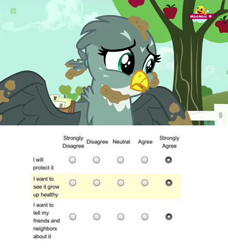 Size: 600x658 | Tagged: safe, derpibooru import, edit, screencap, gabby, griffon, the fault in our cutie marks, minimini, ponytail, sad