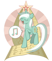 Size: 900x1058 | Tagged: safe, artist:xkappax, derpibooru import, lyra heartstrings, pony, unicorn, eyes closed, female, mare, music notes, pictogram, sheet music, simple background, singing, solo, transparent background