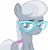 Size: 11063x11460 | Tagged: safe, artist:cyanlightning, derpibooru import, silver spoon, twilight time, .svg available, absurd resolution, glasses, missing accessory, missing cutie mark, simple background, solo, transparent background, vector