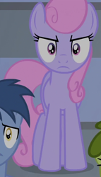 Size: 314x548 | Tagged: safe, derpibooru import, screencap, earth pony, pony, equestria games (episode), angry, background pony, cropped, equestria games, female, mare, solo focus, unnamed pony
